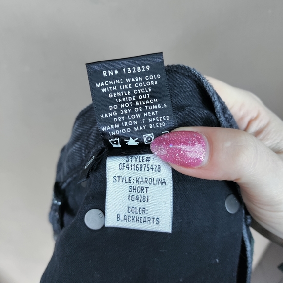 GRLFRND Karolina Short in Black High Waisted Cutoffs - Picture 8 of 8